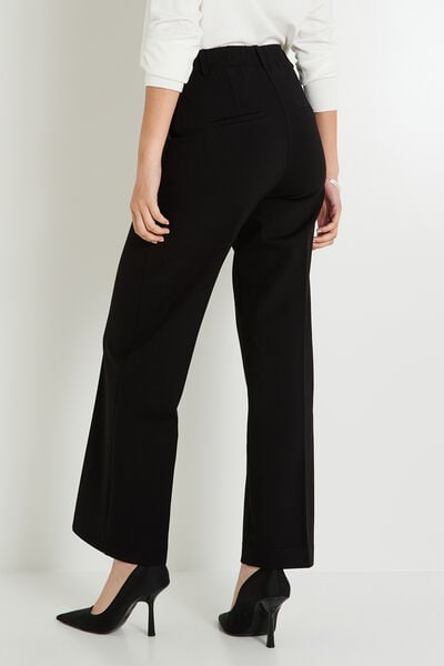 Pantalon large en maille femme