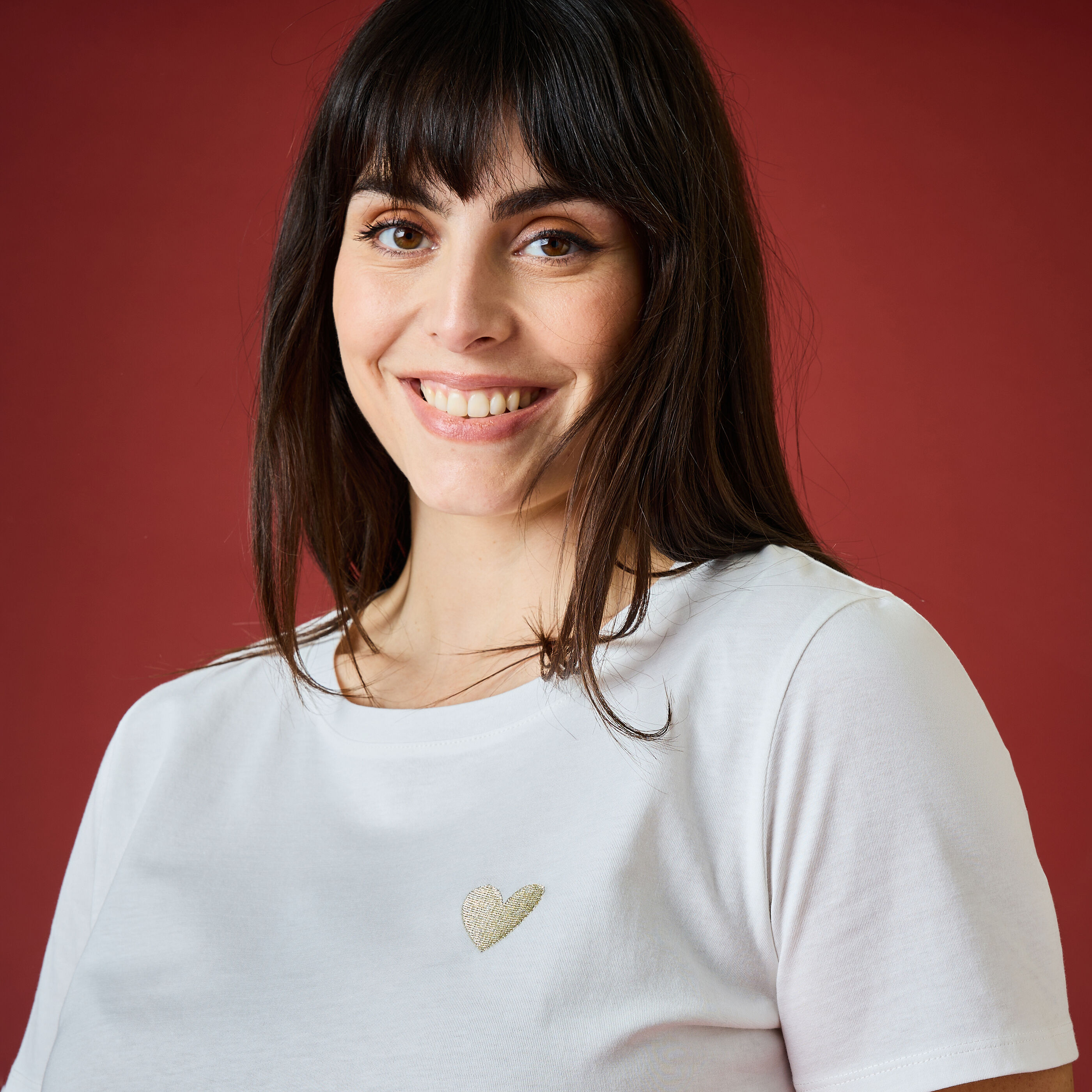 T-shirt col rond femme