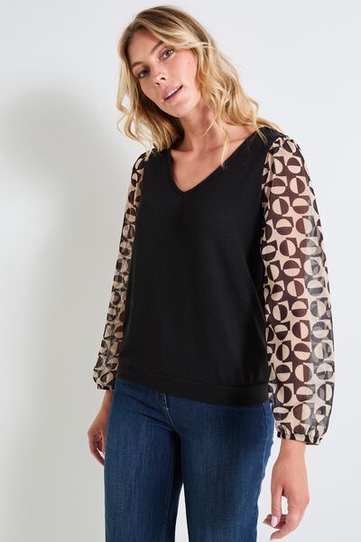 T shirt col V femme