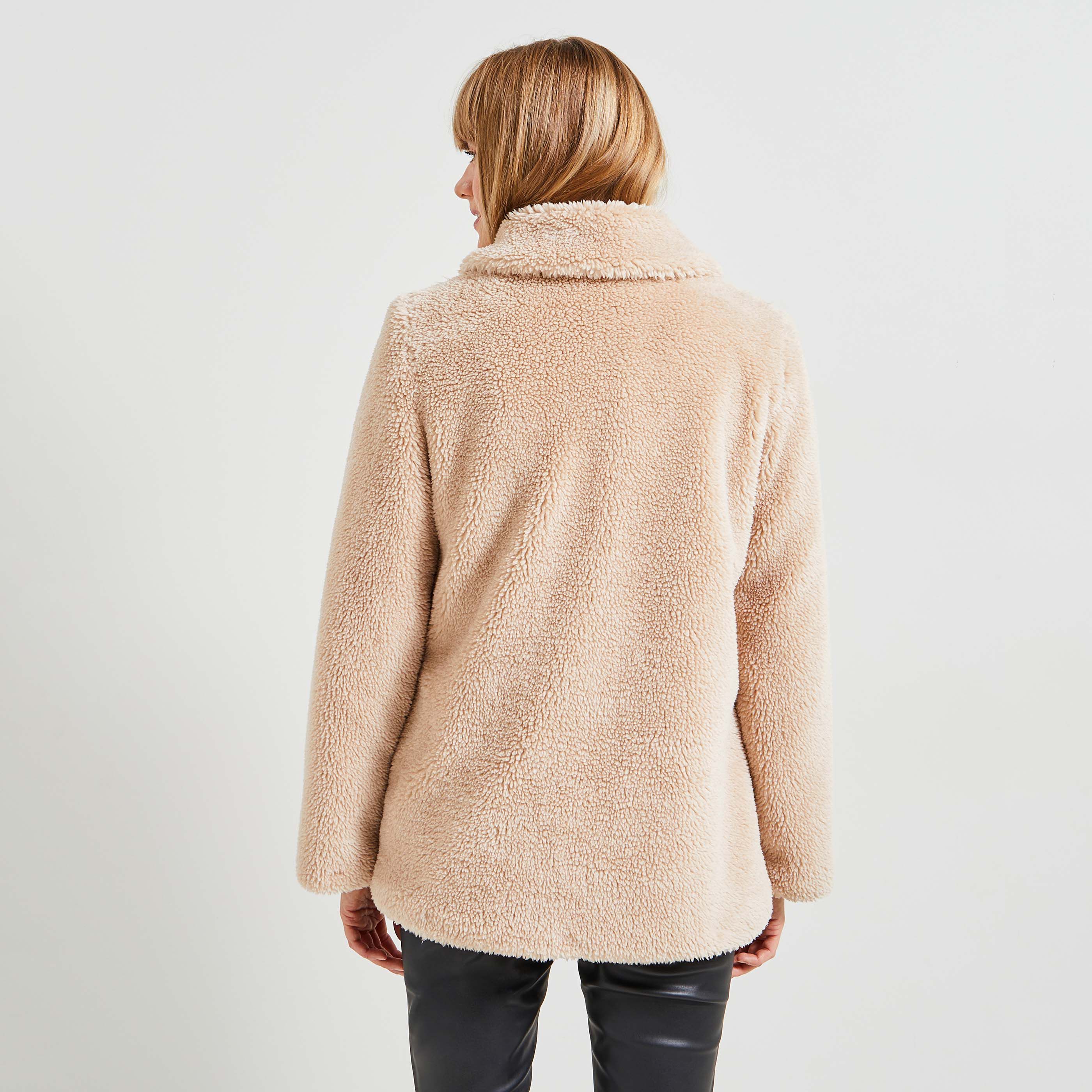 Manteau mouton long hotsell femme