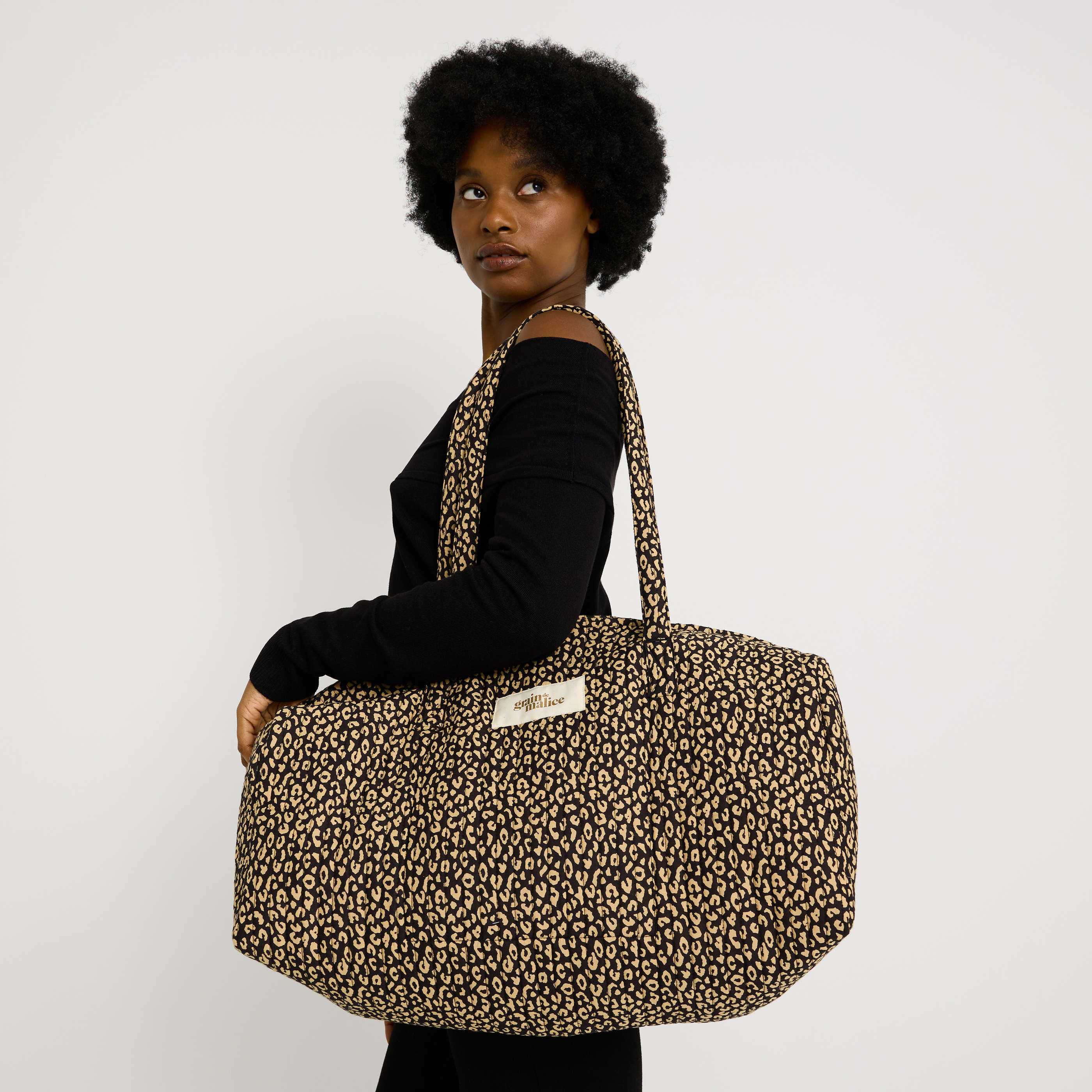 Grand sac imprim&eacute; l&eacute;opard femme