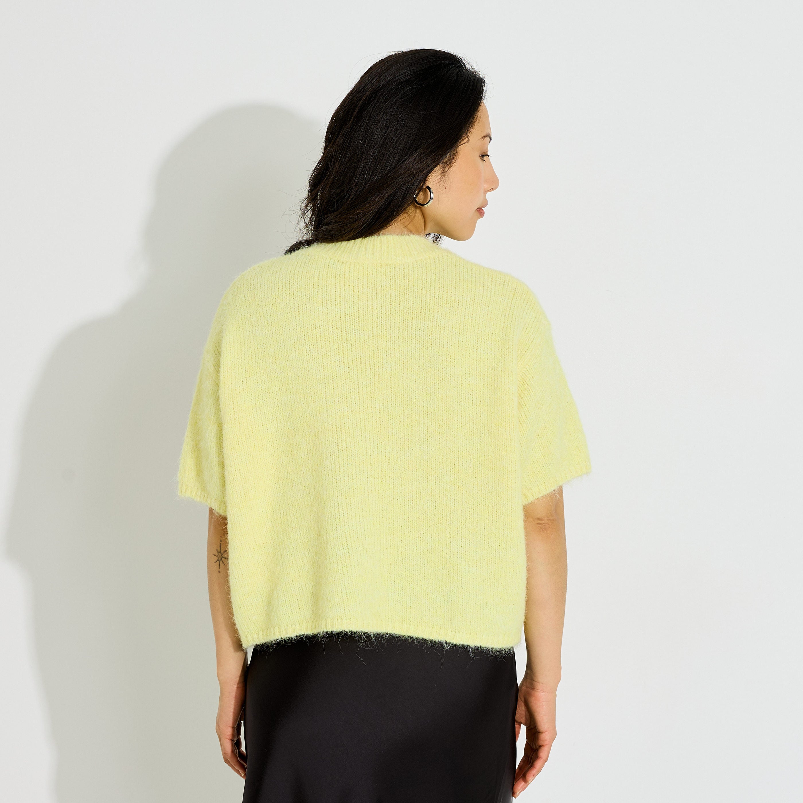 Pull manches courtes femme
