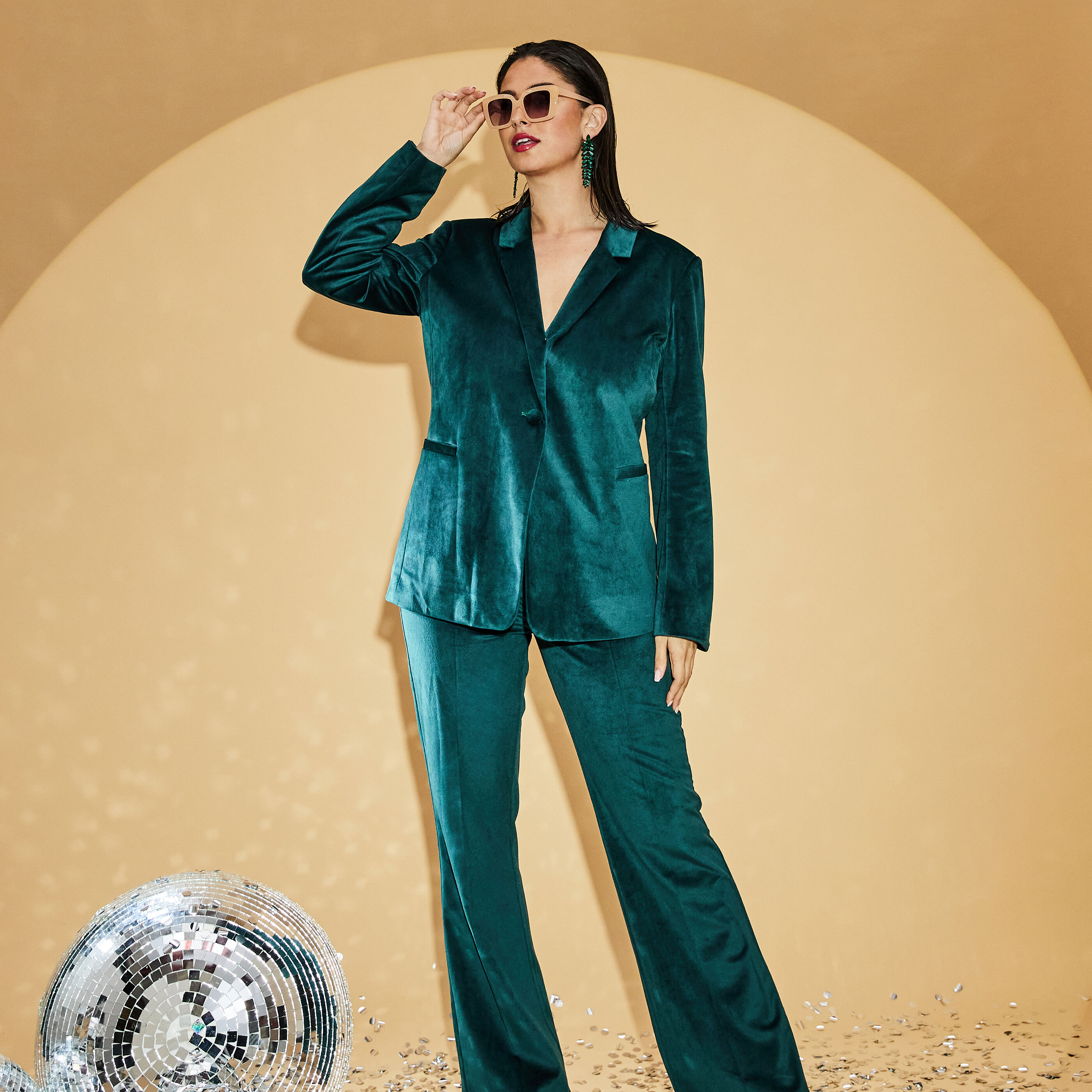 Veste cintrée velours hot sale femme