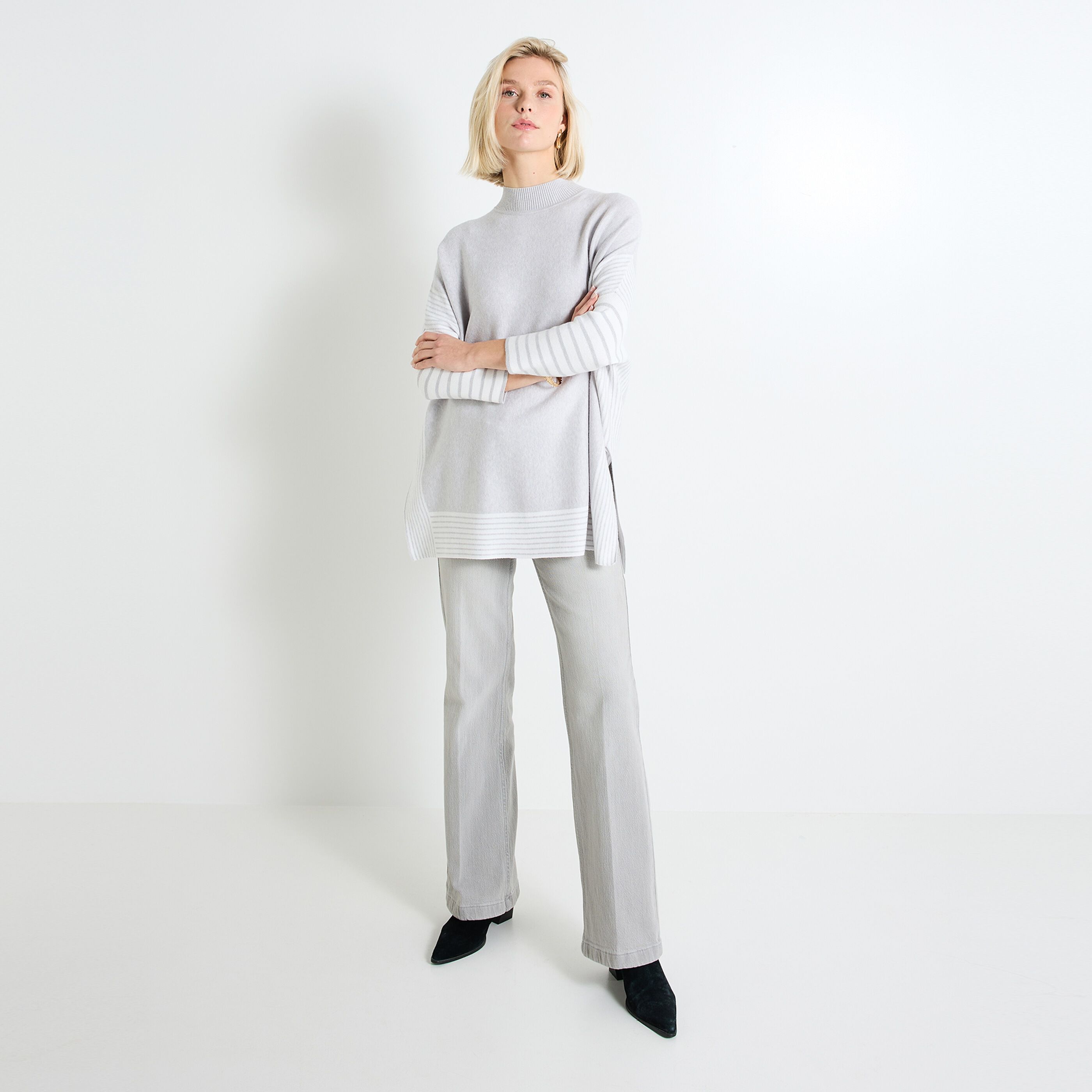 Pull manches 3/4 femme