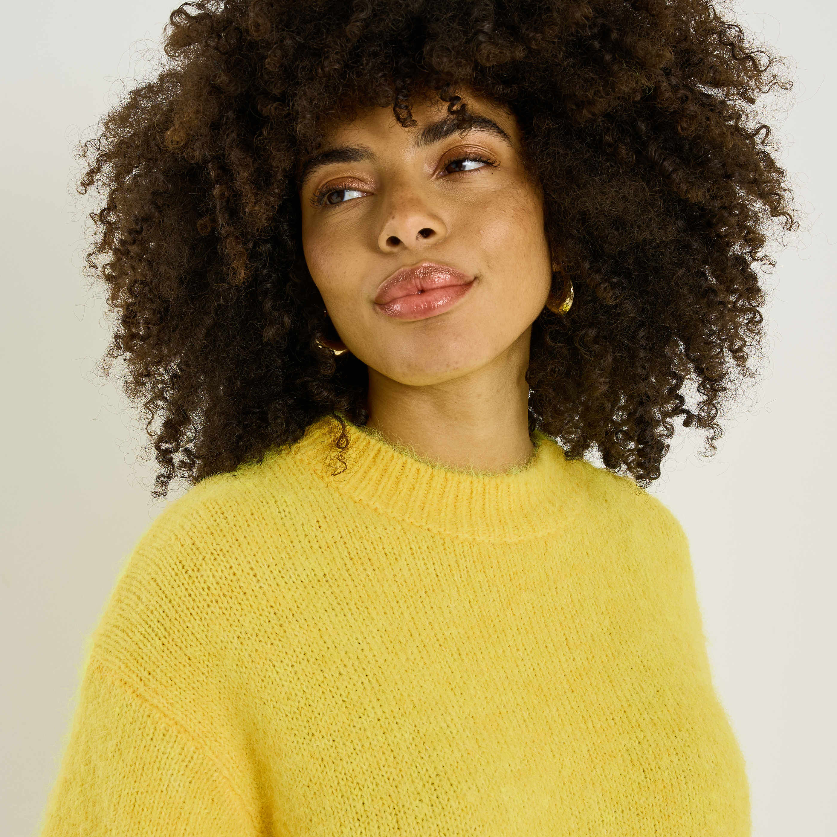 Pull manches courtes ample femme