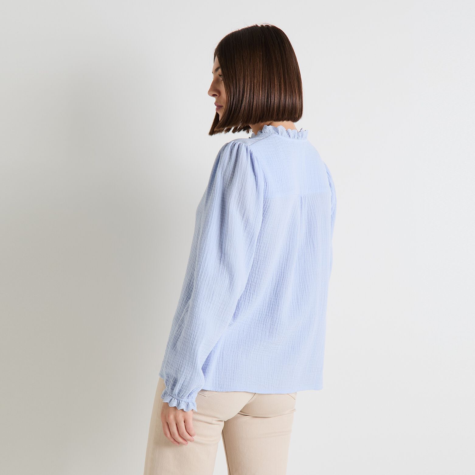 Chemise en gaze de coton femme