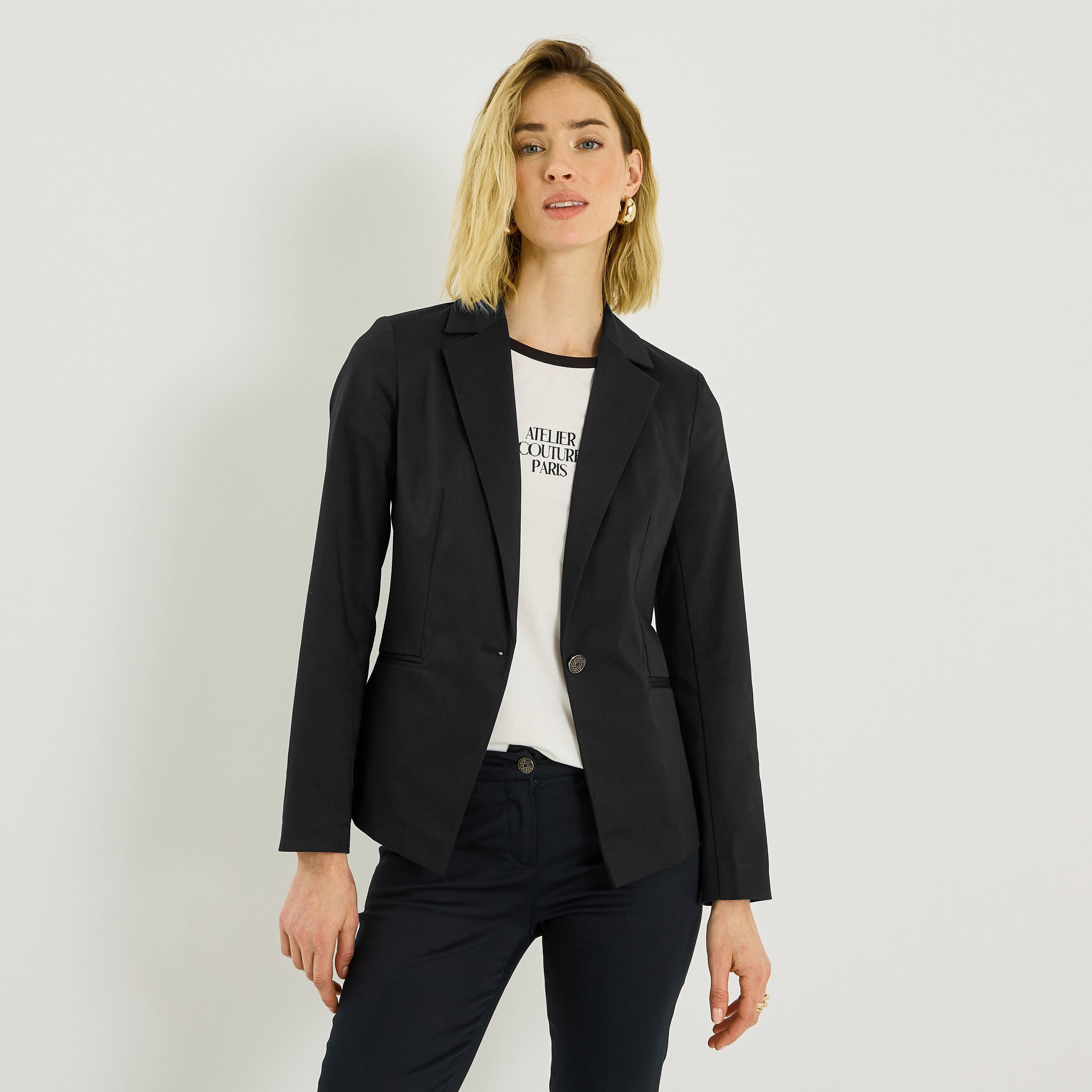 Veste blazer structur&eacute;e femme