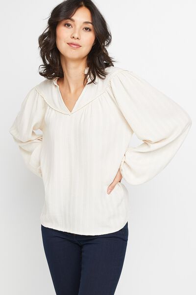 Blouse écru femme