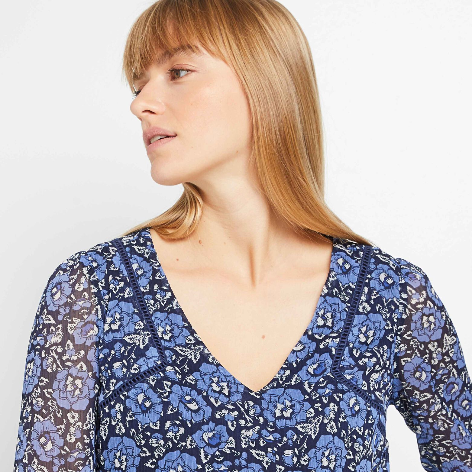 Blouse manches longues femme