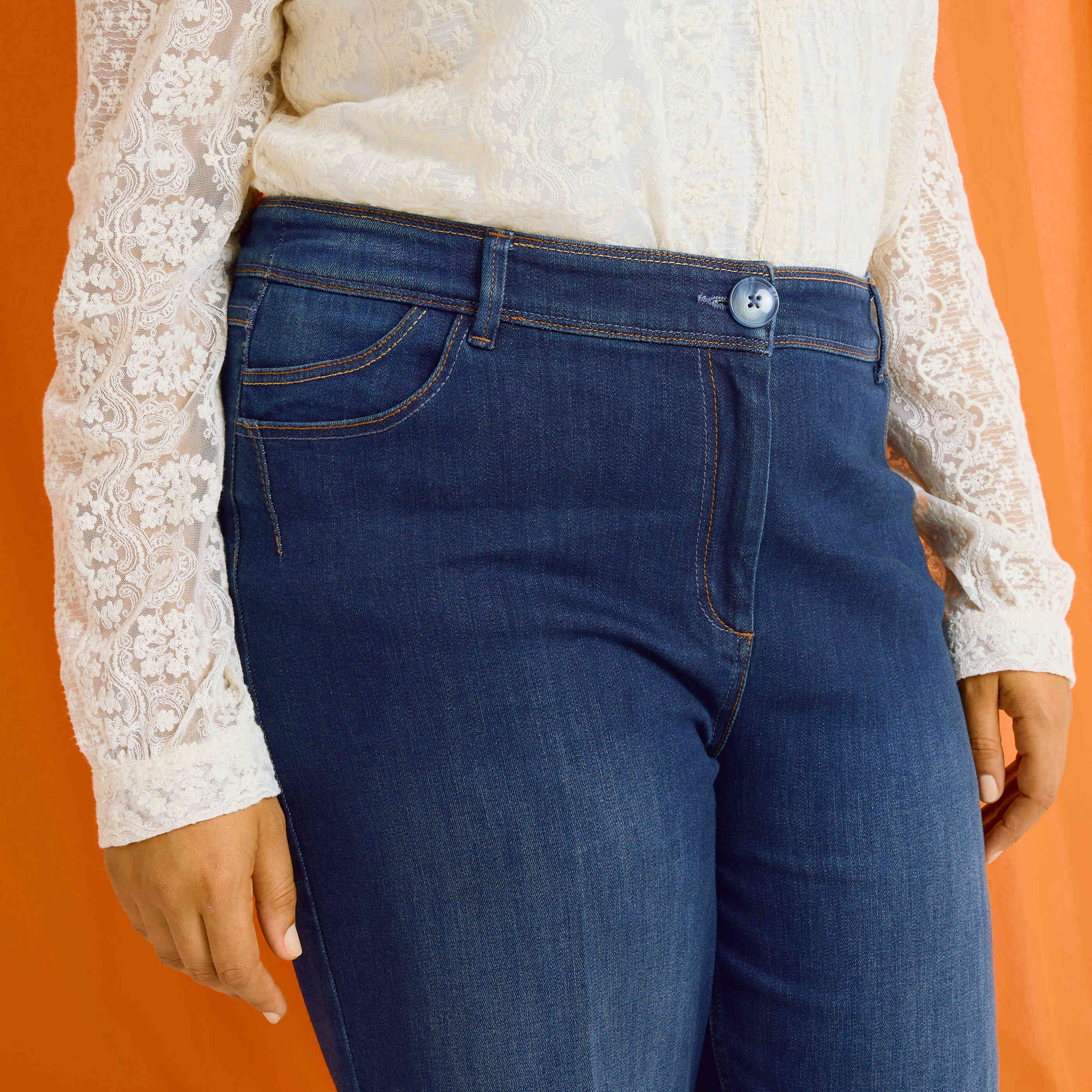 Jean flare raccourci KANSAS RF02 femme