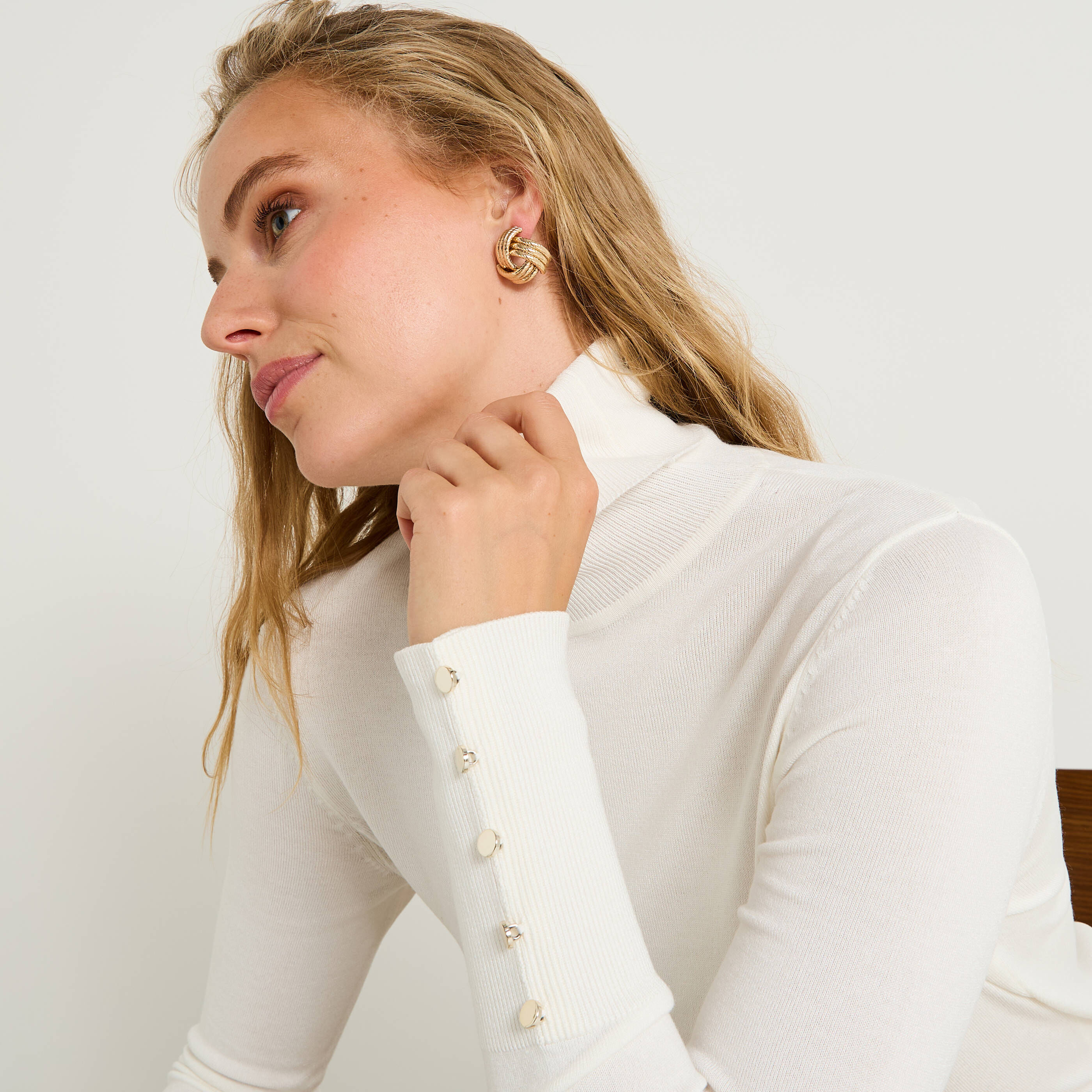 Pull col roul&eacute; femme