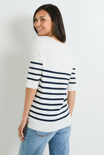 Pull rayé femme