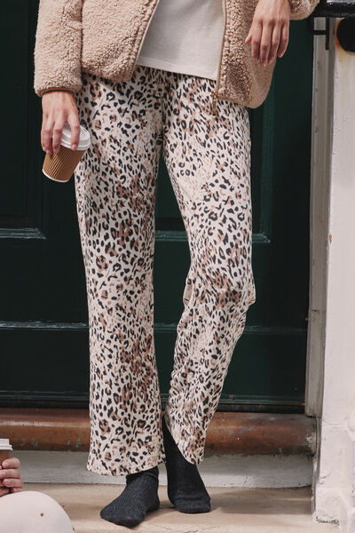 Pantalon pyjama léopard femme