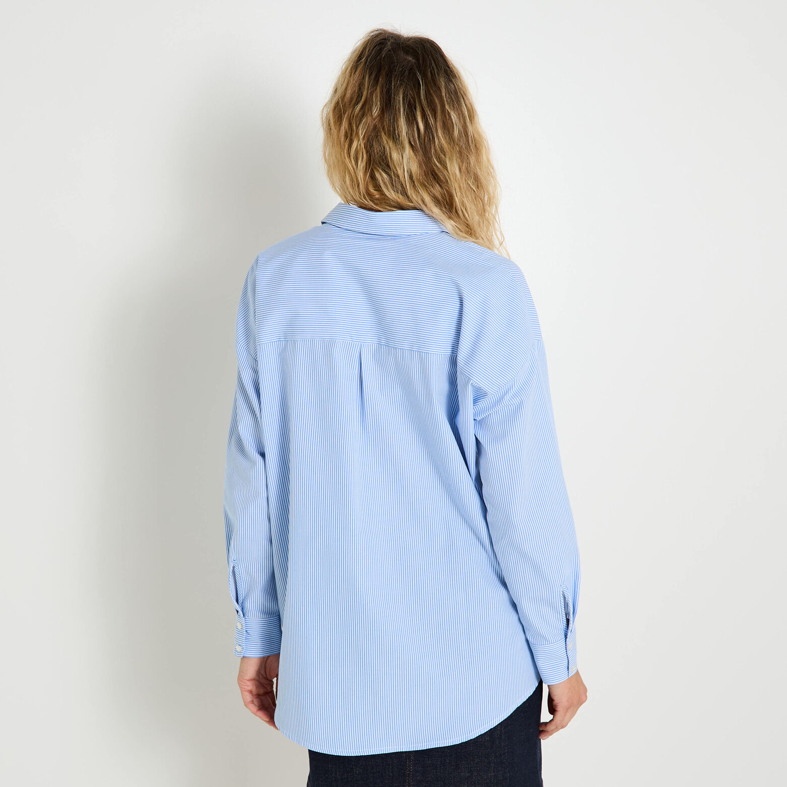 Chemise oversize rayée femme