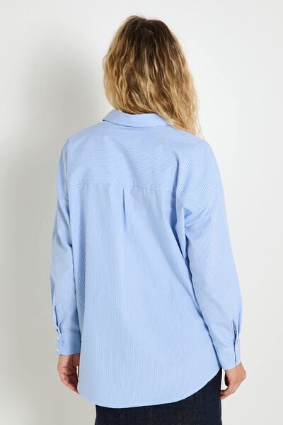 Chemise oversize rayée femme