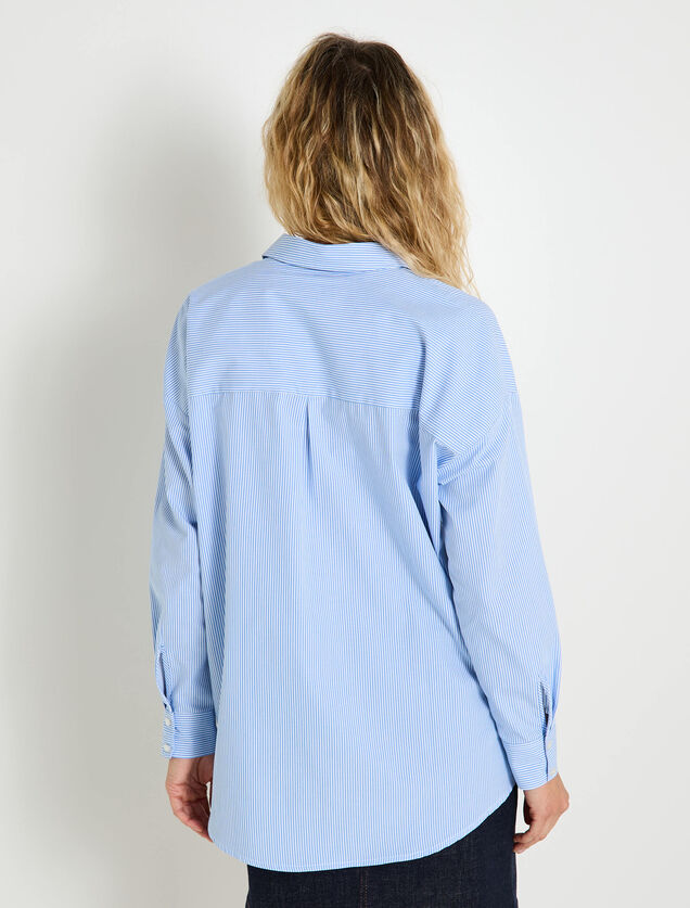 Chemise oversize rayée femme