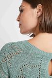 Pull en maille ajourée femme