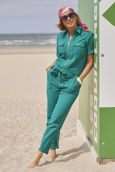 Combinaison pantalon zippée femme