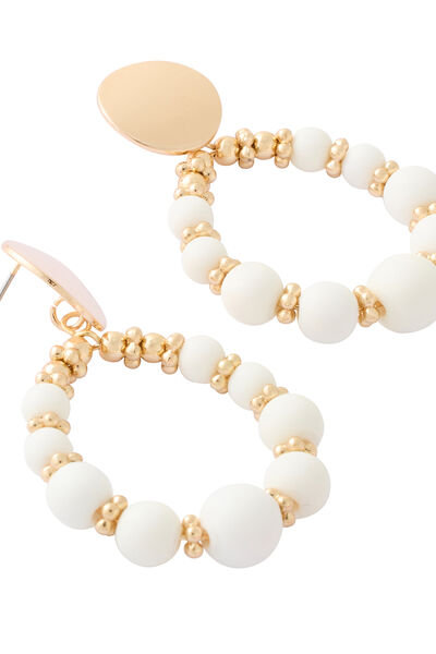 Boucles d'oreilles gouttes perles