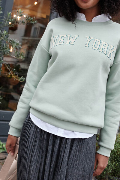 Sweat col rond femme