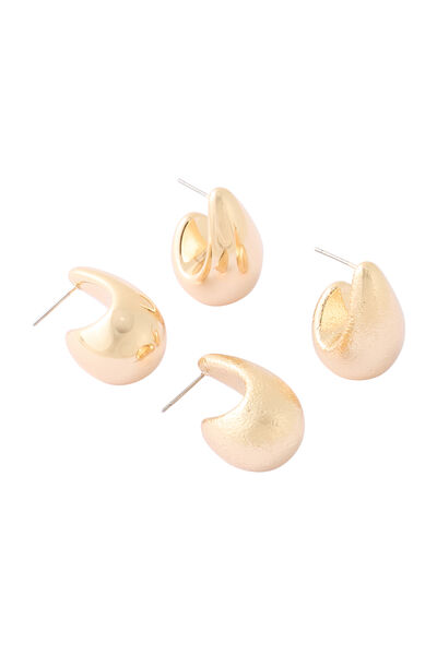 Set de 2 boucles d'oreilles gouttes