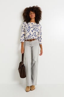 T-shirt imprimé cœurs femme