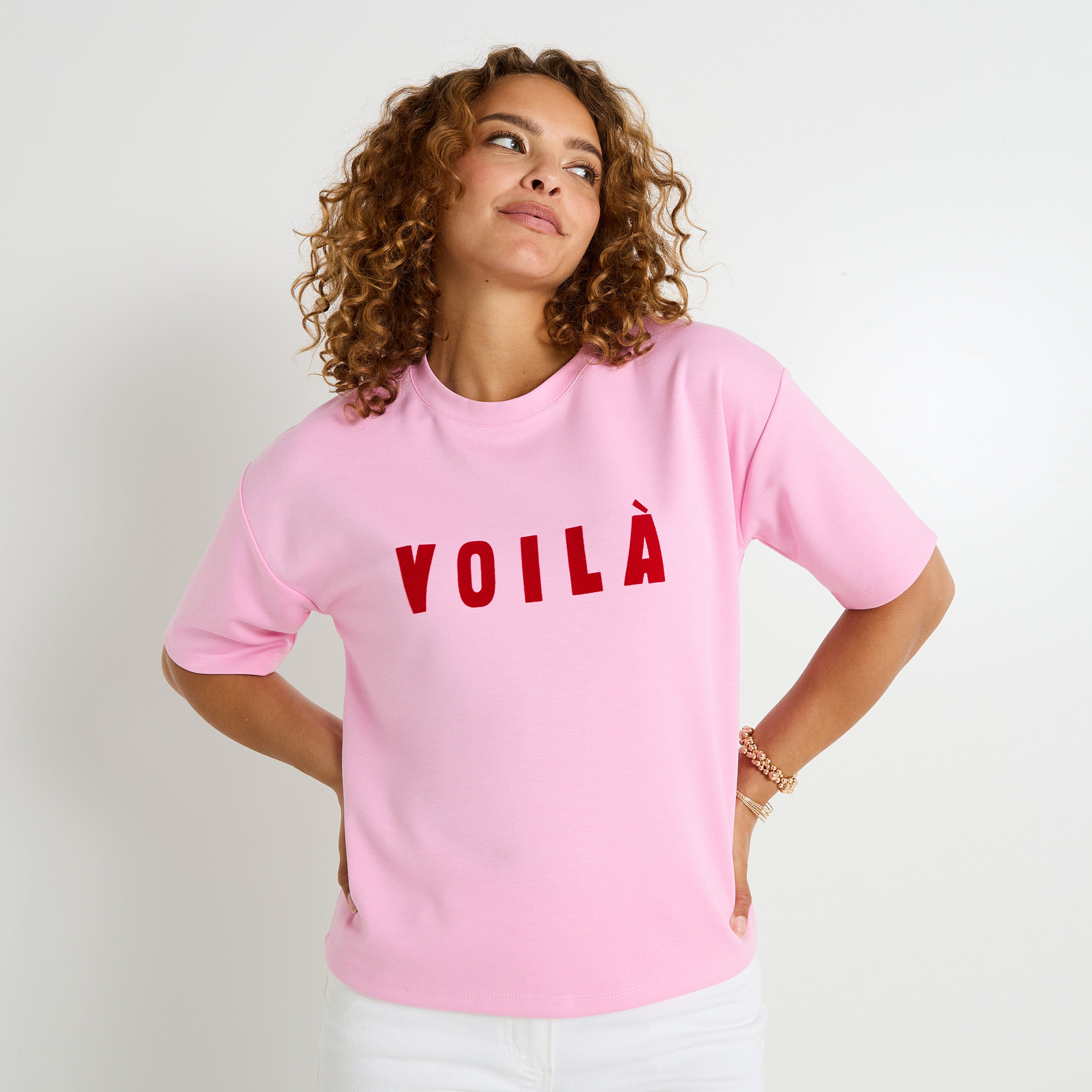 T-shirt col rond femme