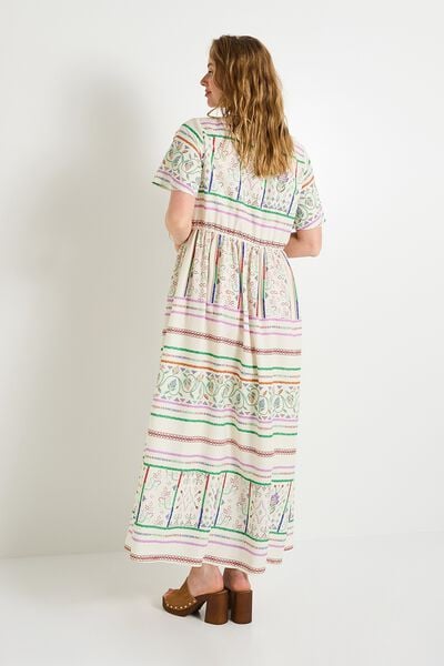 Robe longue imprimée femme