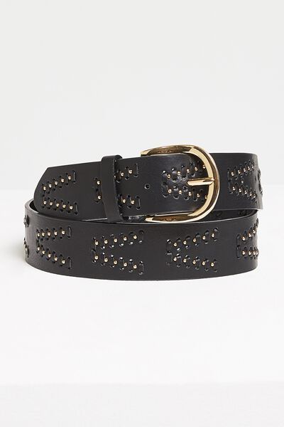 Ceinture large tressée femme