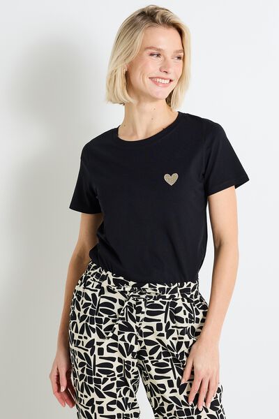 T-shirt col rond femme