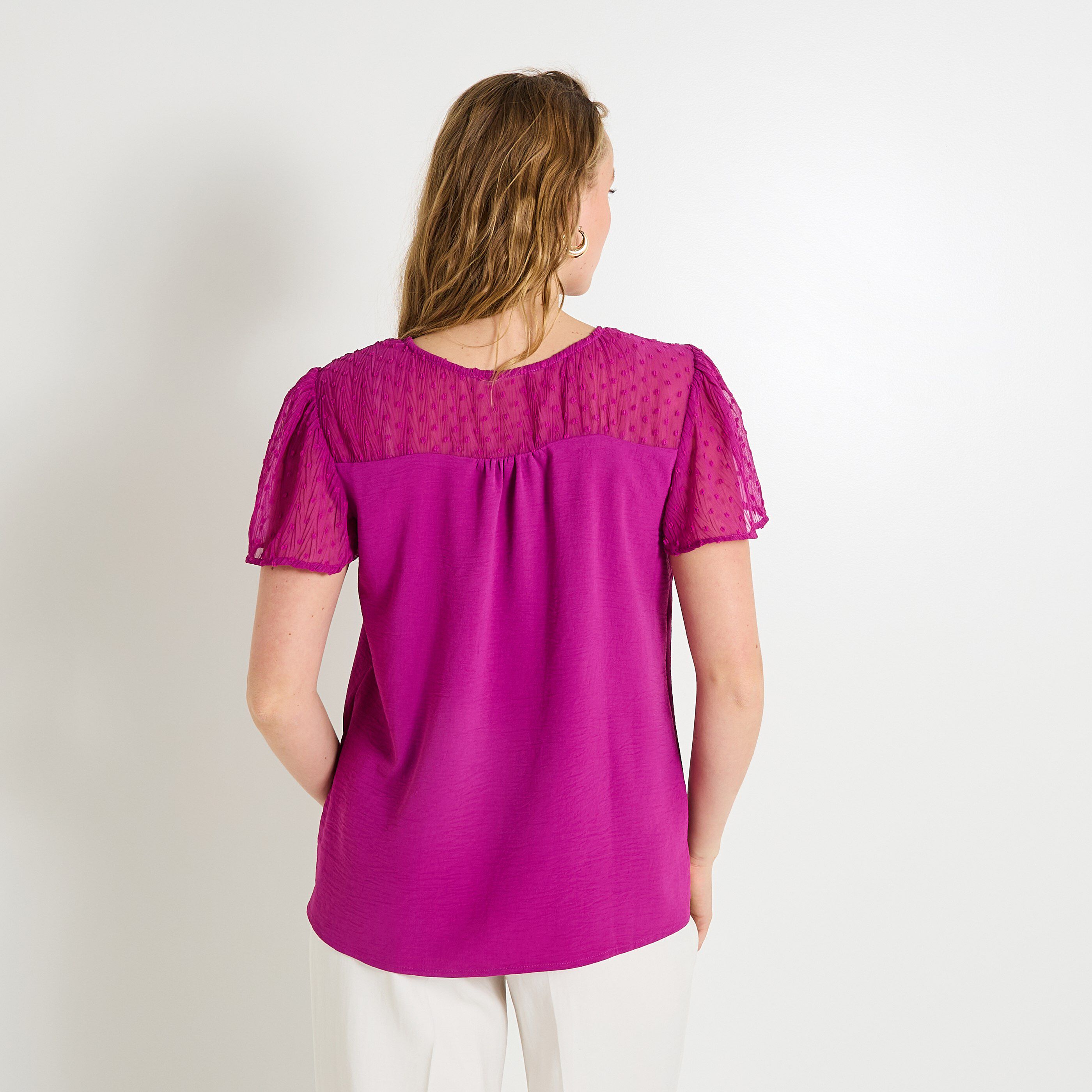 Blouse manches fantaisie femme