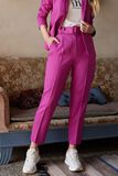 Pantalon à pinces fushia