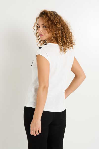 T shirt col rond femme