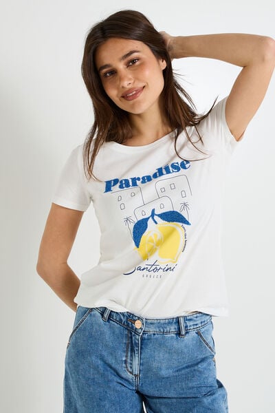 T-shirt col rond femme