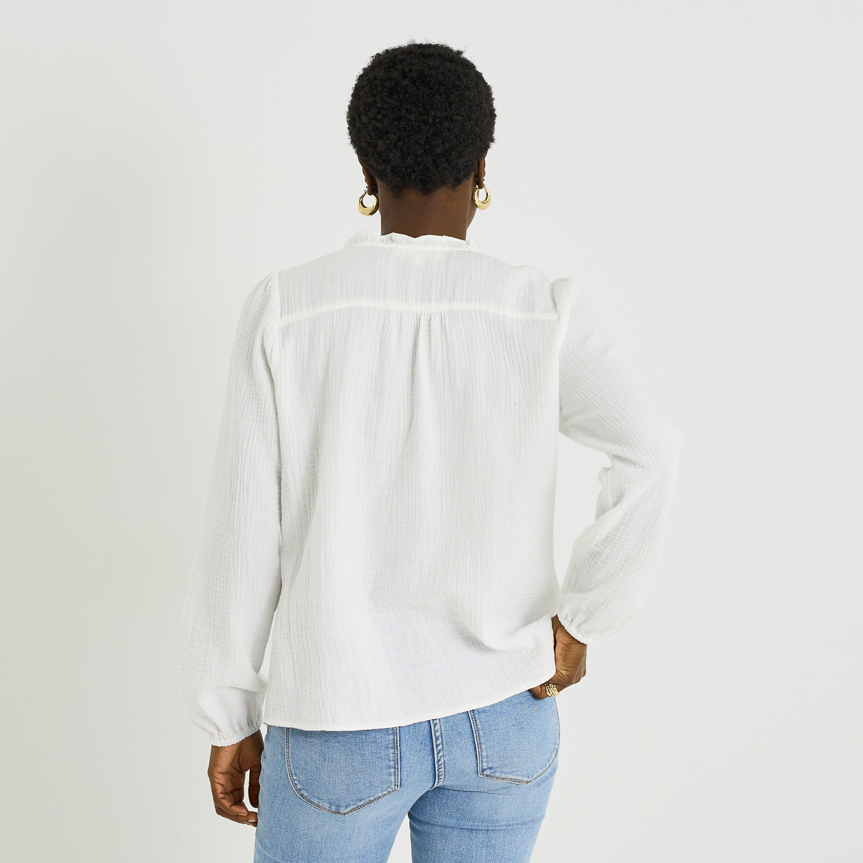 Chemise en gaze de coton femme