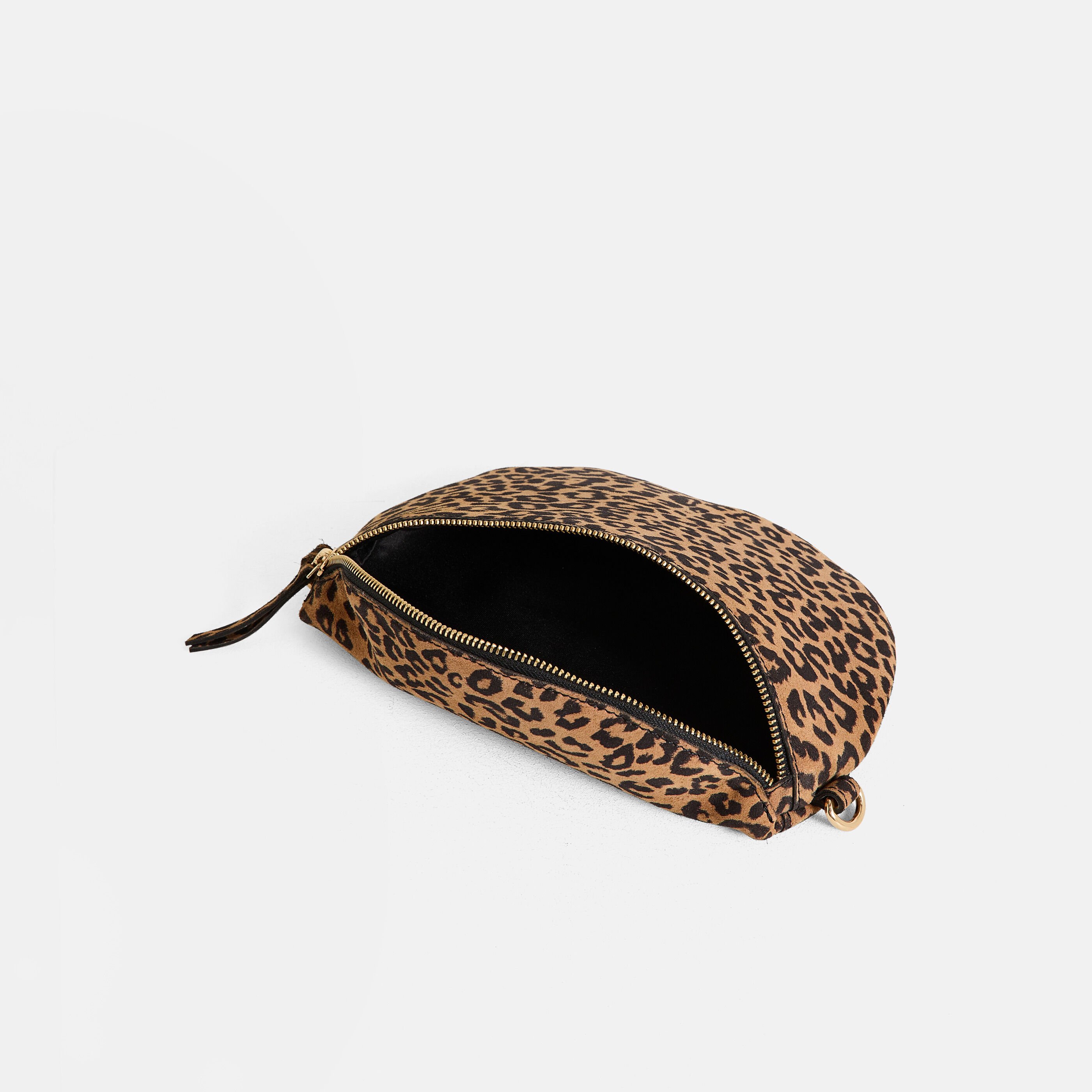 Sac banane en cro&ucirc;te de cuir femme