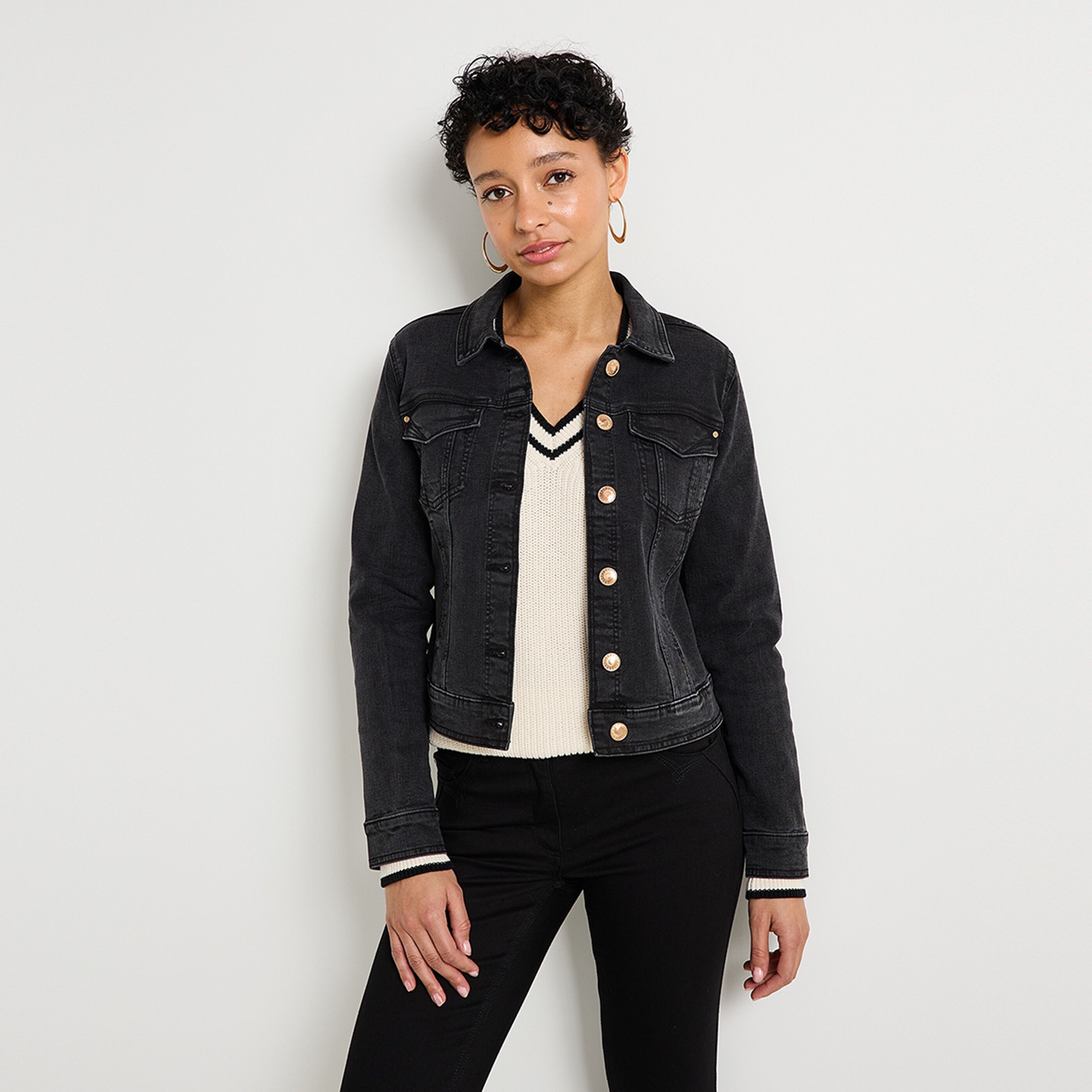 Veste en denim femme