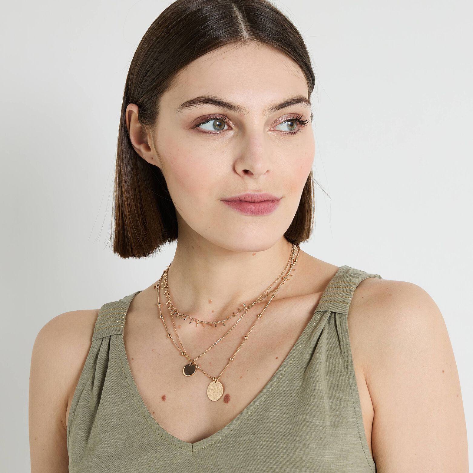 Débardeur col V femme