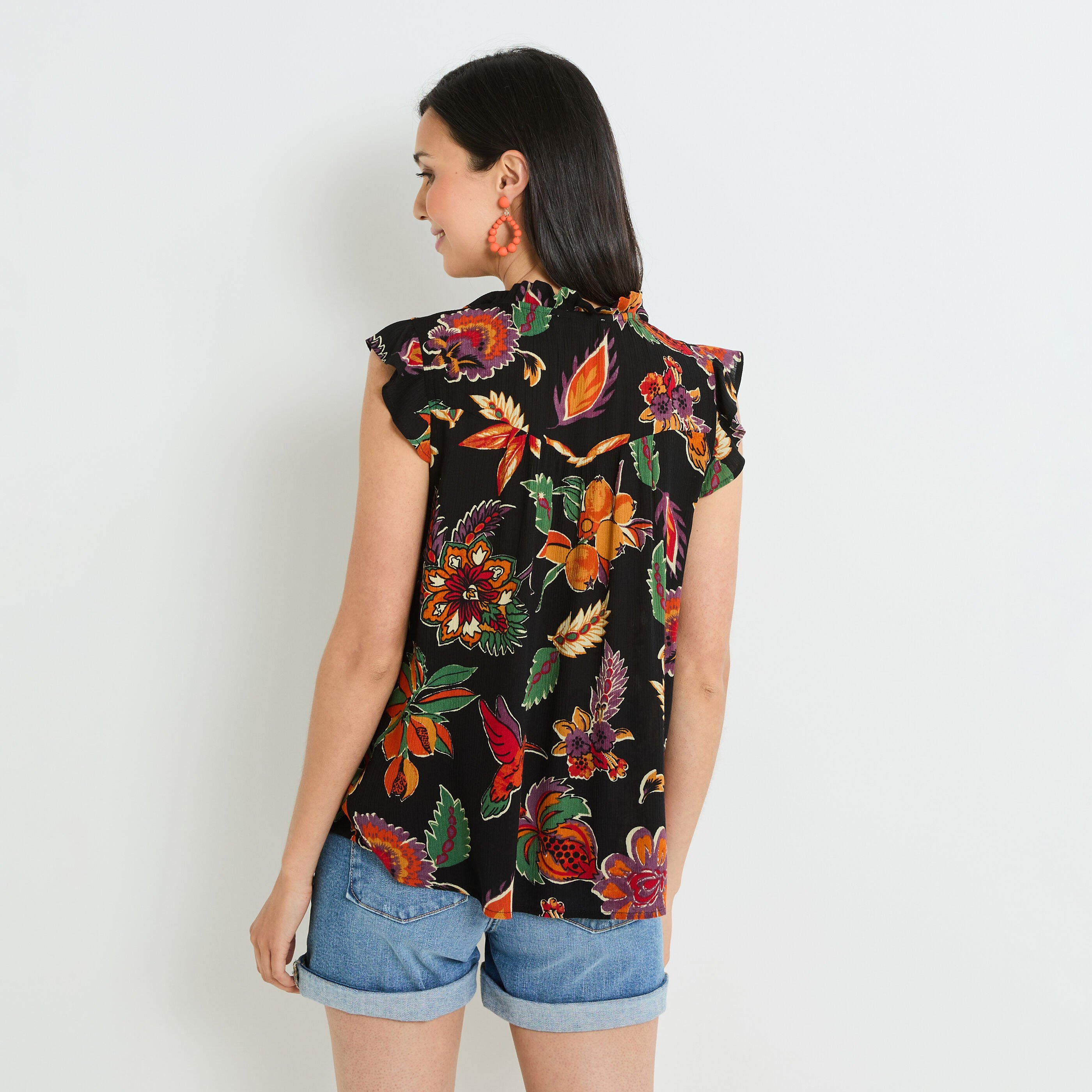 Blouse imprim&eacute;e femme