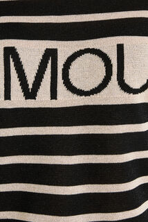 Pull rayé manches courtes femme