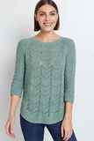 Pull en maille ajourée femme