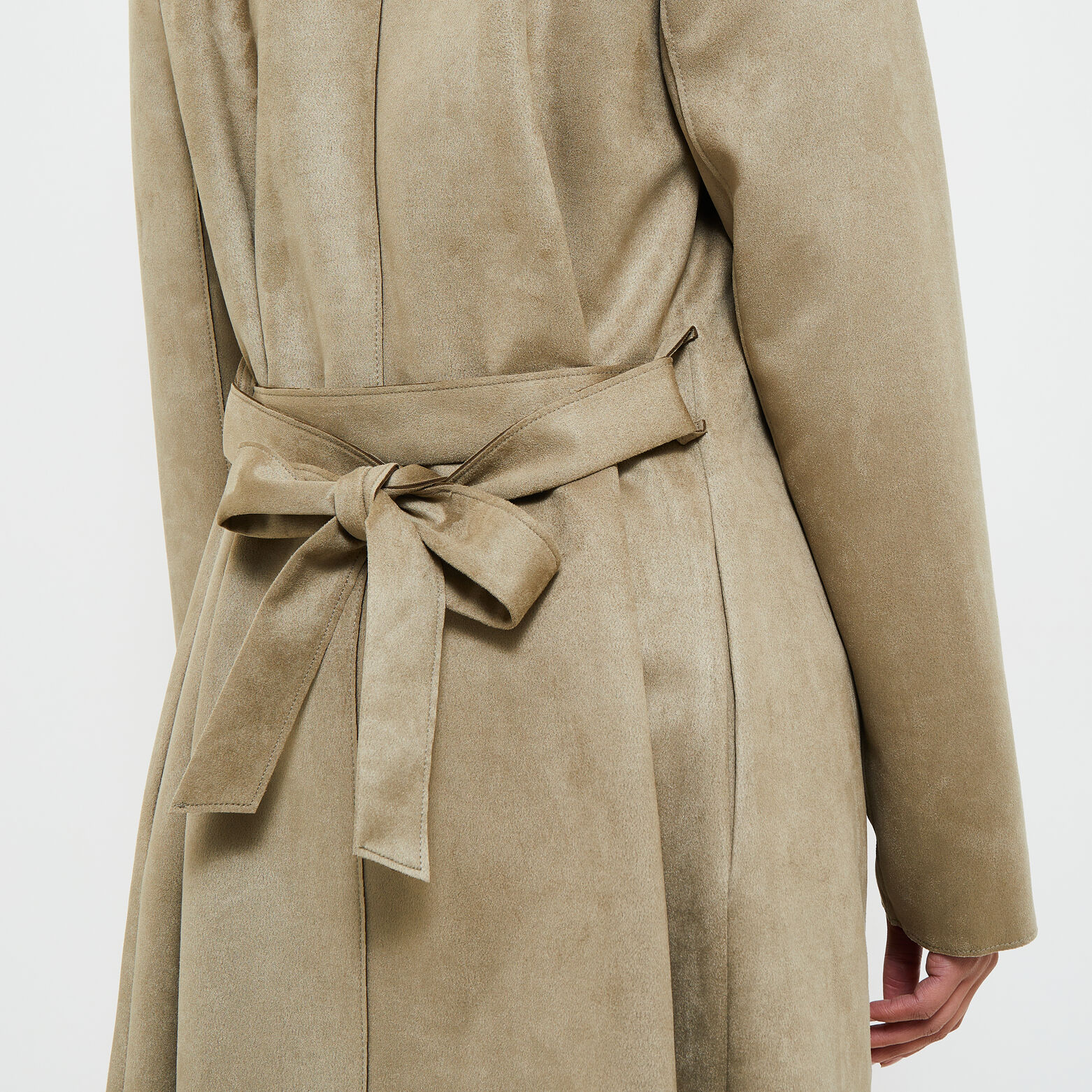 Manteau pardessus suedine femme