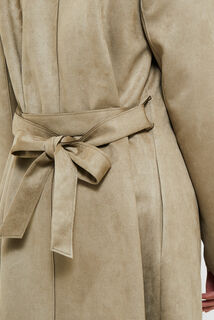 Manteau pardessus suedine femme