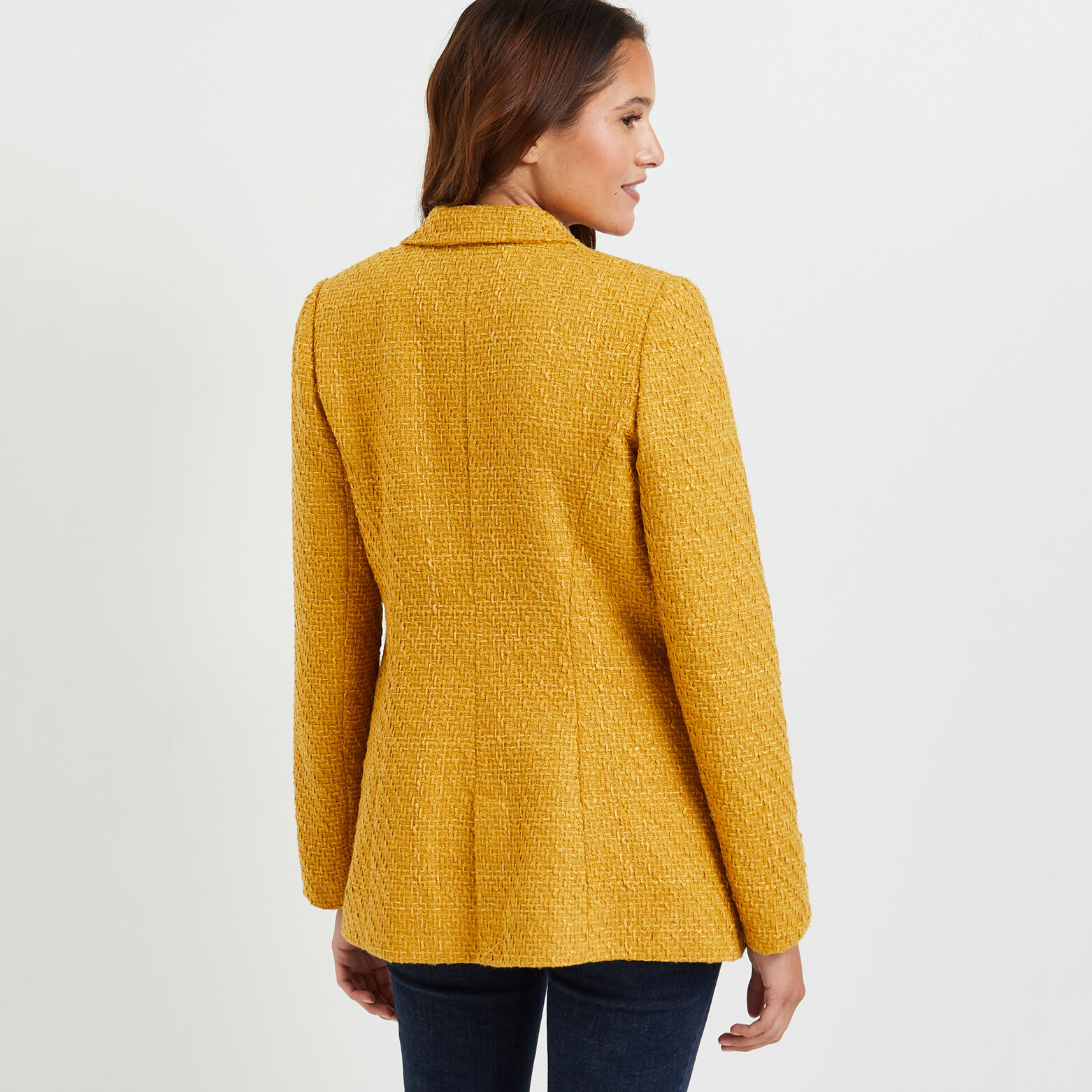 Veste blazer effet tweed femme