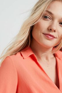 Blouse cache-coeur femme