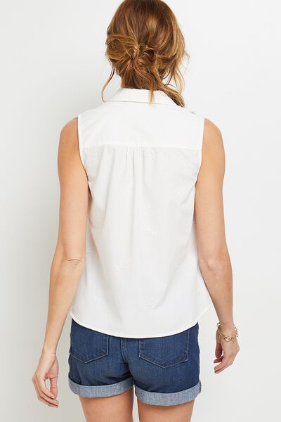 Chemise sans manches femme