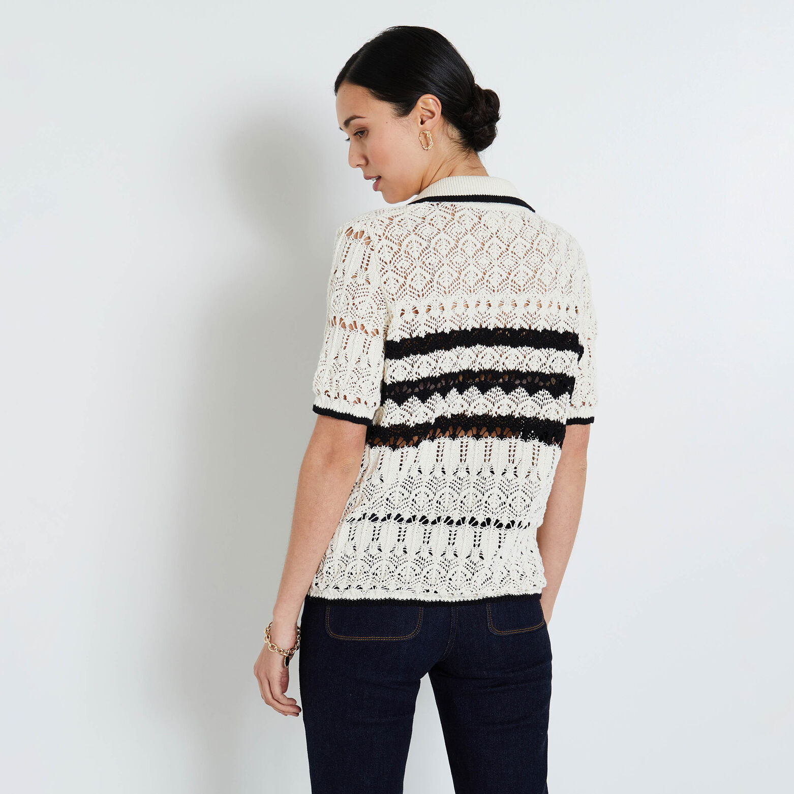 Gilet ajouré femme
