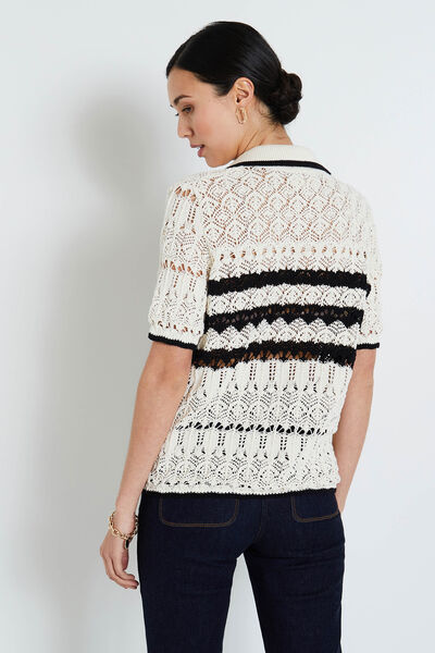Gilet ajouré femme