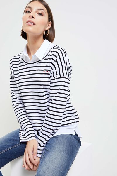 Tshirt 2 en 1 femme