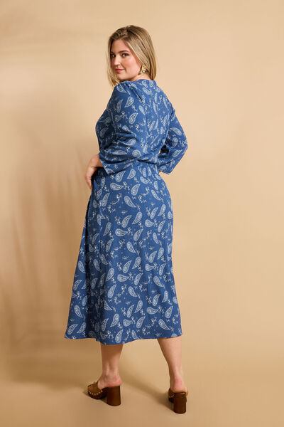 Robe en maille imprimée femme